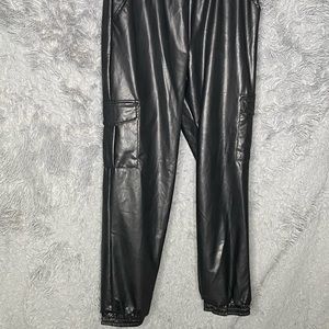 Black Pleather Pants